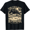 The Yule Cat is Coming Gothic Christmas Winter Solstice T-Shirt
