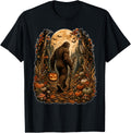 Autumn Sasquatch Pumpkin Lantern Bigfoot Fall Halloween T-Shirt