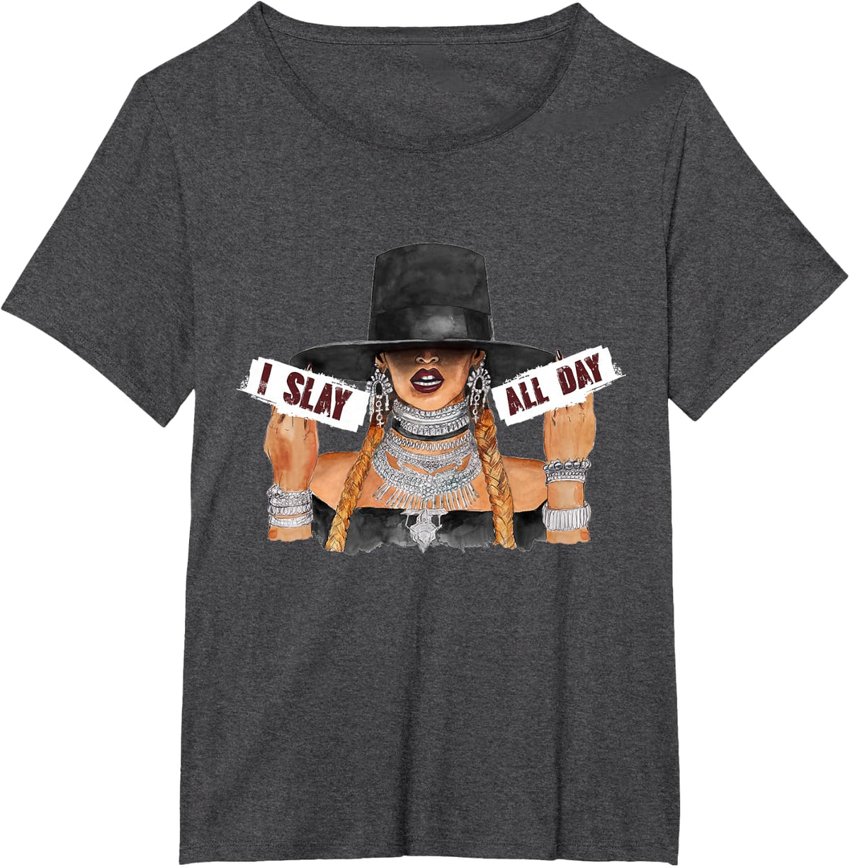 Women's I Slay All Day Fashion t Shirt T-Shirt