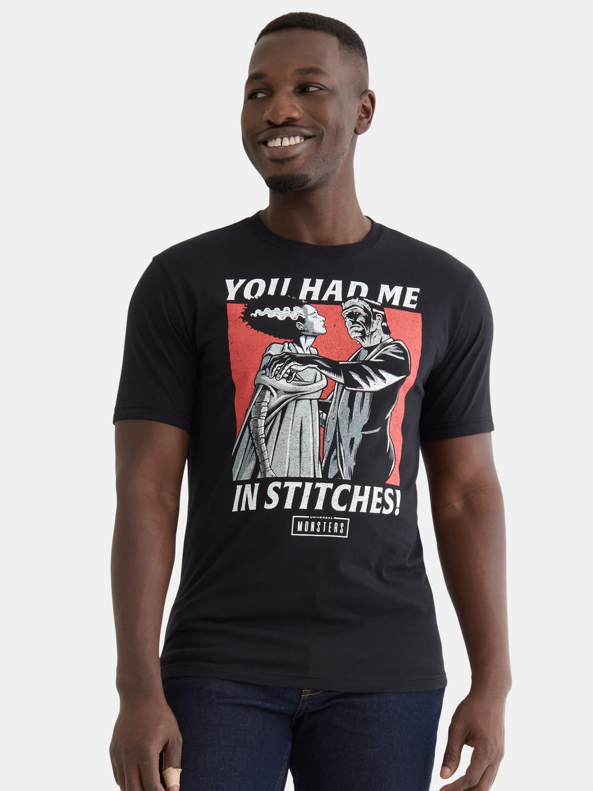 Monsters Men's Valentine's Day Graphic Print Tee with Short Sleeves, Sizes XS-3XL