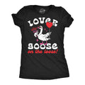 Womens Funny T Shirts Lover Goose On The Loose Sarcastic Valentines Day Gift Tee For Ladies Womens Graphic Tees